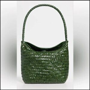 Madewell Dark Green Woven Hobo Bag